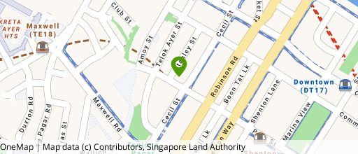 Map showing the location of Tokio Marine Centre