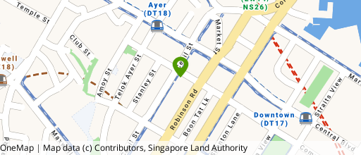 Map showing the location of The Octagon
