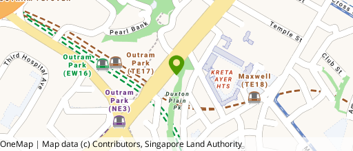 Map showing the location of Jean Yip Loft