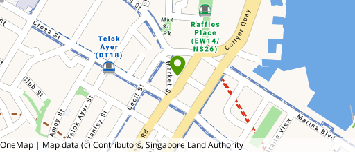 Map showing the location of 18 Robinson