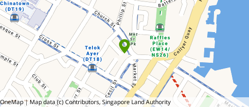 Map showing the location of Prudential Tower