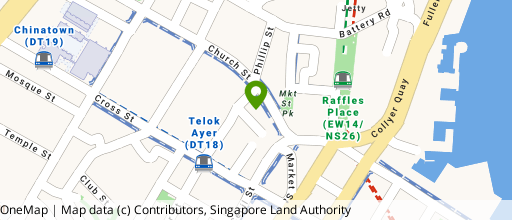 Map showing the location of Samsung Hub