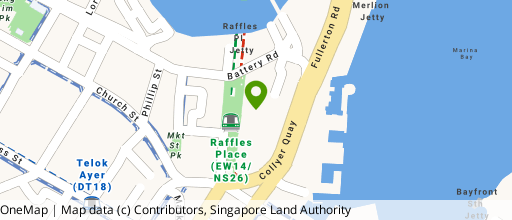 Map showing the location of Oxley @ Raffles/ CIMB Plaza