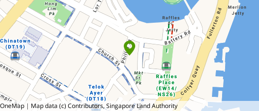 Map showing the location of Grand Building
