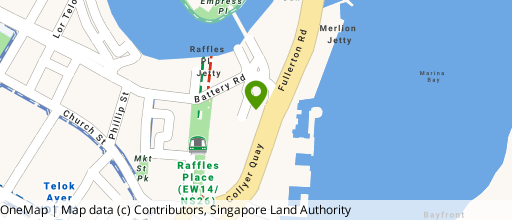 Map showing the location of 20 Collyer Quay