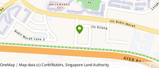 Map showing the location of One @ Redhill Centre