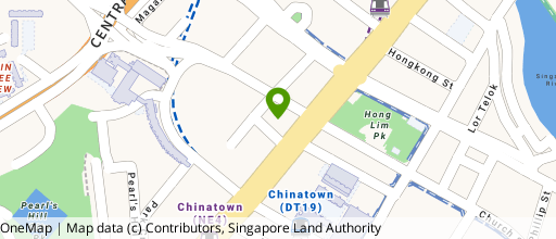 Map showing the location of Furama City Centre Singapore