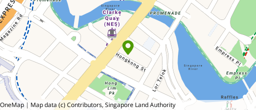 Map showing the location of 18 Hongkong Street