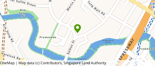 Map showing the location of Seng Kee Building