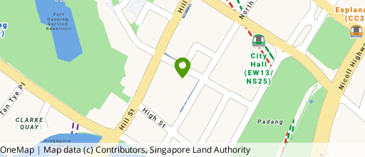 Map showing the location of Peninsula Shopping Complex