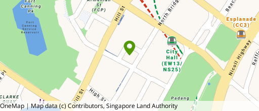 Map showing the location of Peninsula Plaza