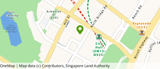 Map showing the location of Capitol Piazza
