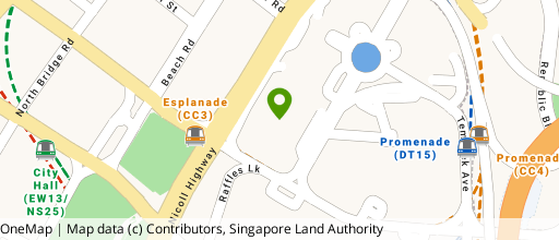 Map showing the location of Singapore Int'L Convention & Exhibition Ctr