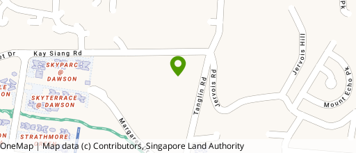 Map showing the location of 1 Kay Siang Road