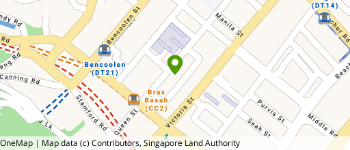 Map showing the location of 12 Queen Street