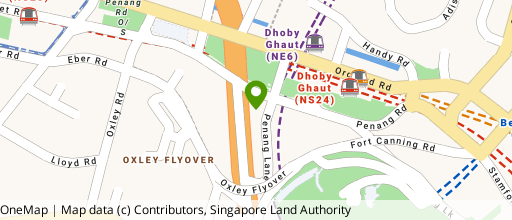 Map showing the location of Singapore Shopping Centre