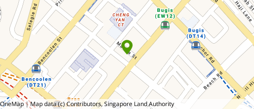 Map showing the location of Chiat Hong Building