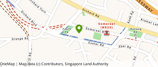 Map showing the location of 111 Somerset