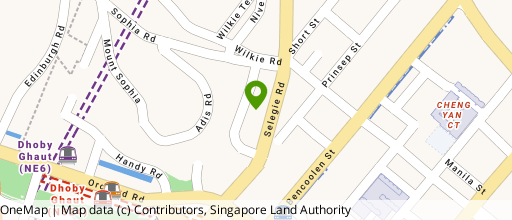 Map showing the location of Parklane Shopping Mall