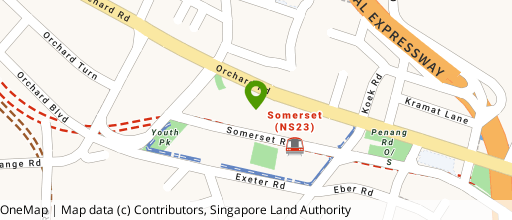 Map showing the location of 313 @ Somerset