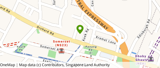 Map showing the location of OG Orchard Point