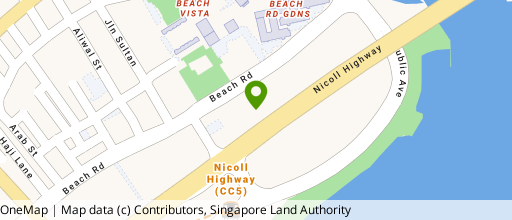 Map showing the location of Golden Mile Tower