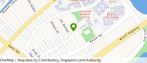 Map showing the location of Sultan Plaza