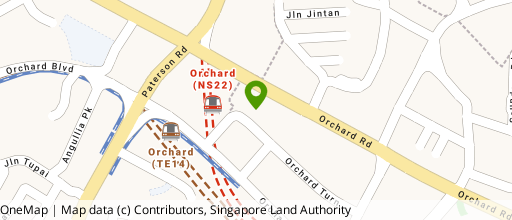 Map showing the location of Wisma Atria
