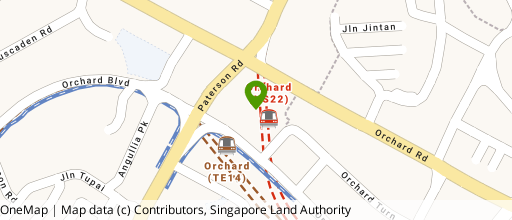 Map showing the location of Ion Orchard