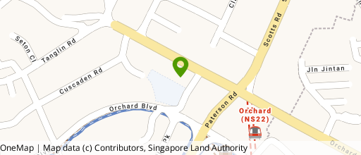 Map showing the location of Far East Shopping Centre