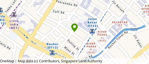 Map showing the location of Perak Court
