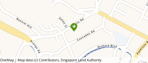 Map showing the location of St. Regis Hotel Singapore