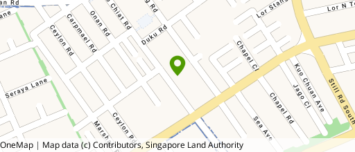 Map showing the location of Rising Court