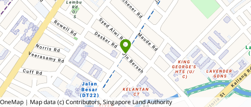 Map showing the location of New World Centre