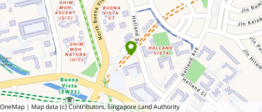 Map showing the location of Buona Vista Community Club