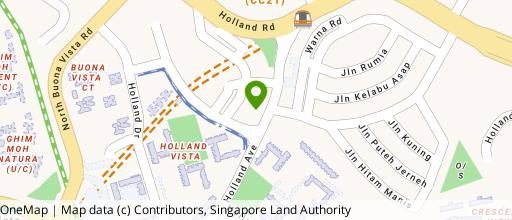 Map showing the location of Holland Road Shopping Centre