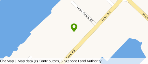 Map showing the location of 36 Tuas Road