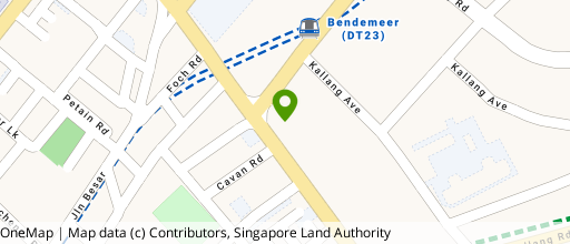 Map showing the location of Pek Chuan Building