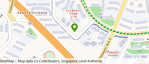 Map showing the location of 321 Clementi
