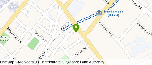 Map showing the location of Aqueen Hotel - Lavender