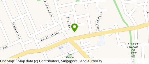 Map showing the location of Siglap Shopping Centre