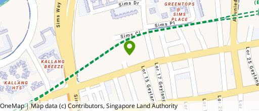 Map showing the location of Chancerlodge Complex