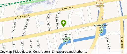 Map showing the location of Avari Centre