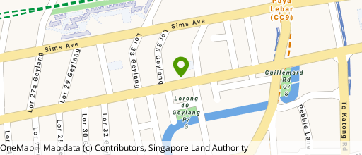 Map showing the location of Nanyang Hwu Clan General Association Building