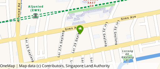 Map showing the location of Leow-Sih Association Building