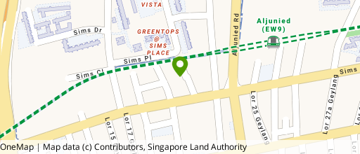 Map showing the location of Lam Thong Building