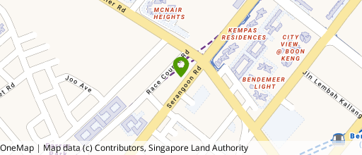 Map showing the location of 60's Hostel