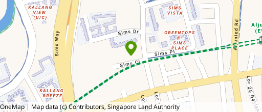 Map showing the location of Gemini @ Sims