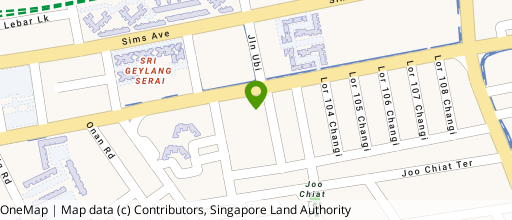 Map showing the location of Centropod @ Changi