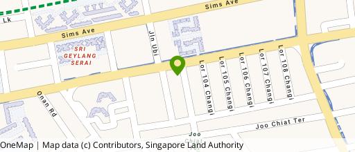 Map showing the location of WIS @ Changi